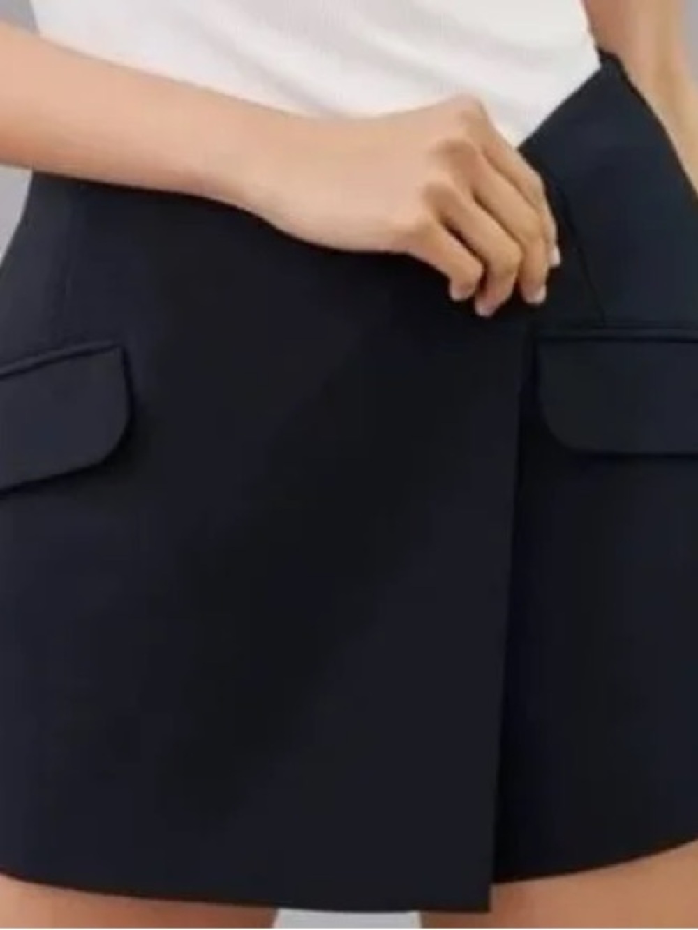 Maeve Black Pocketed Skort